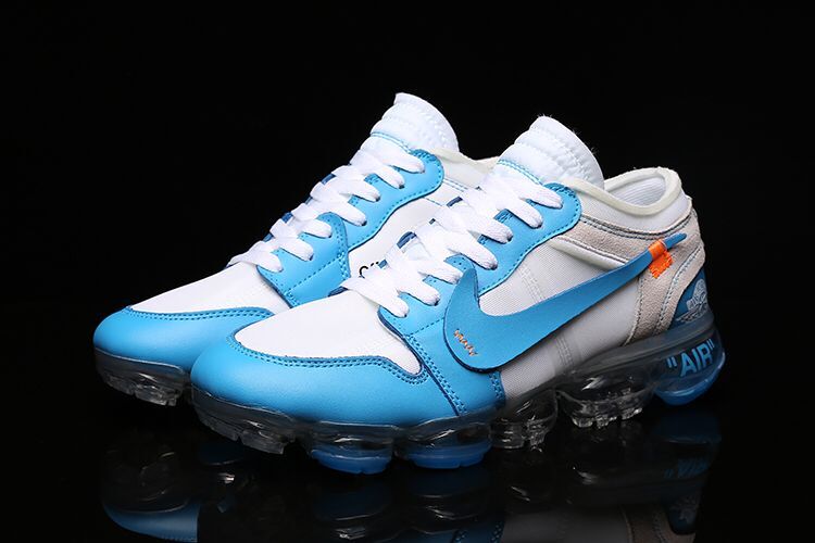 Off White x Air Jordan 1 x Air VaporMax White Blue Shoes - Click Image to Close